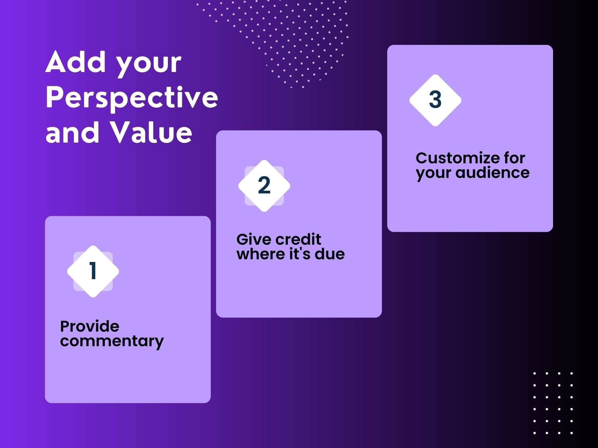 add your perspective value for content curation