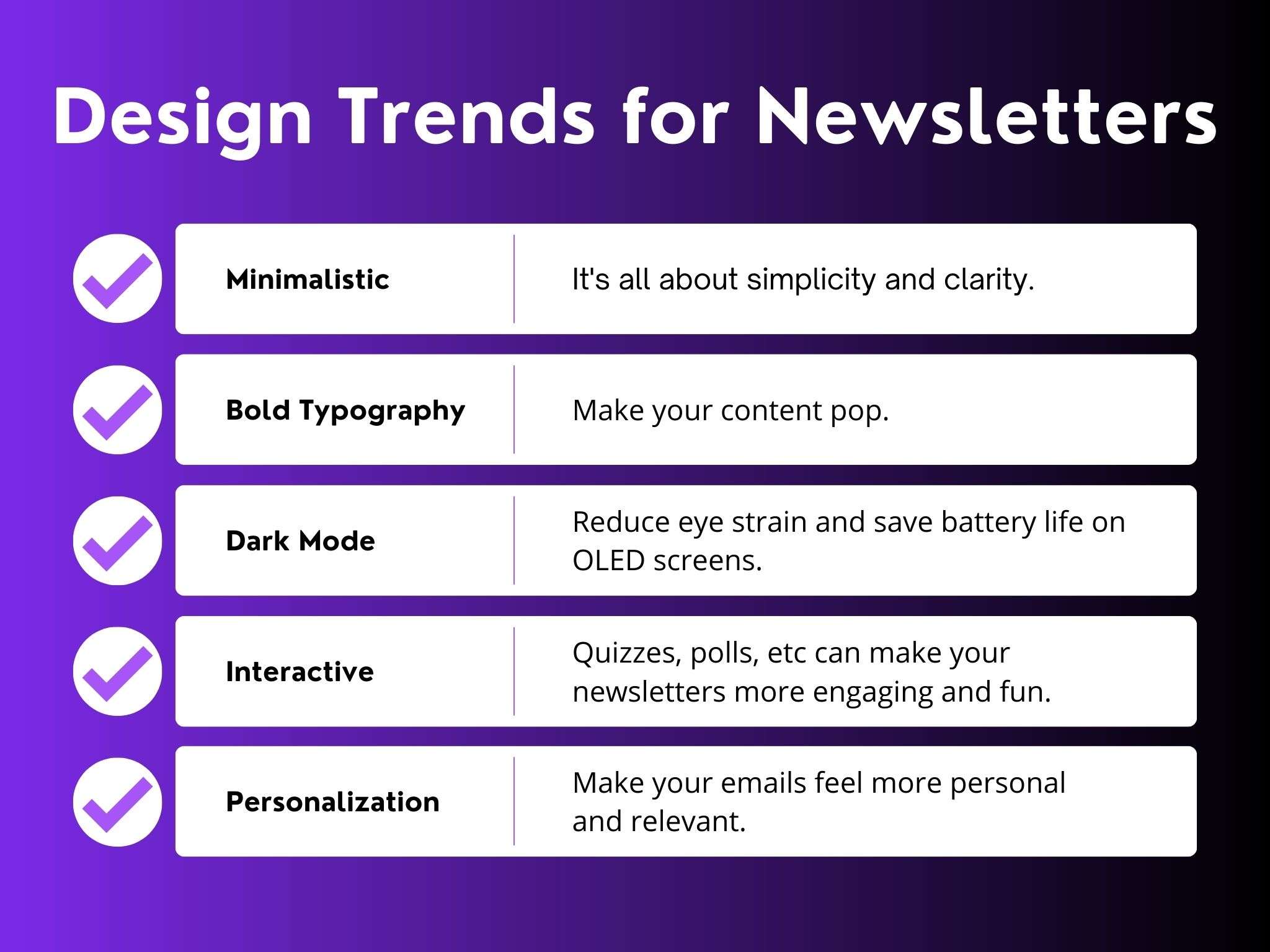 design trends for newsletters