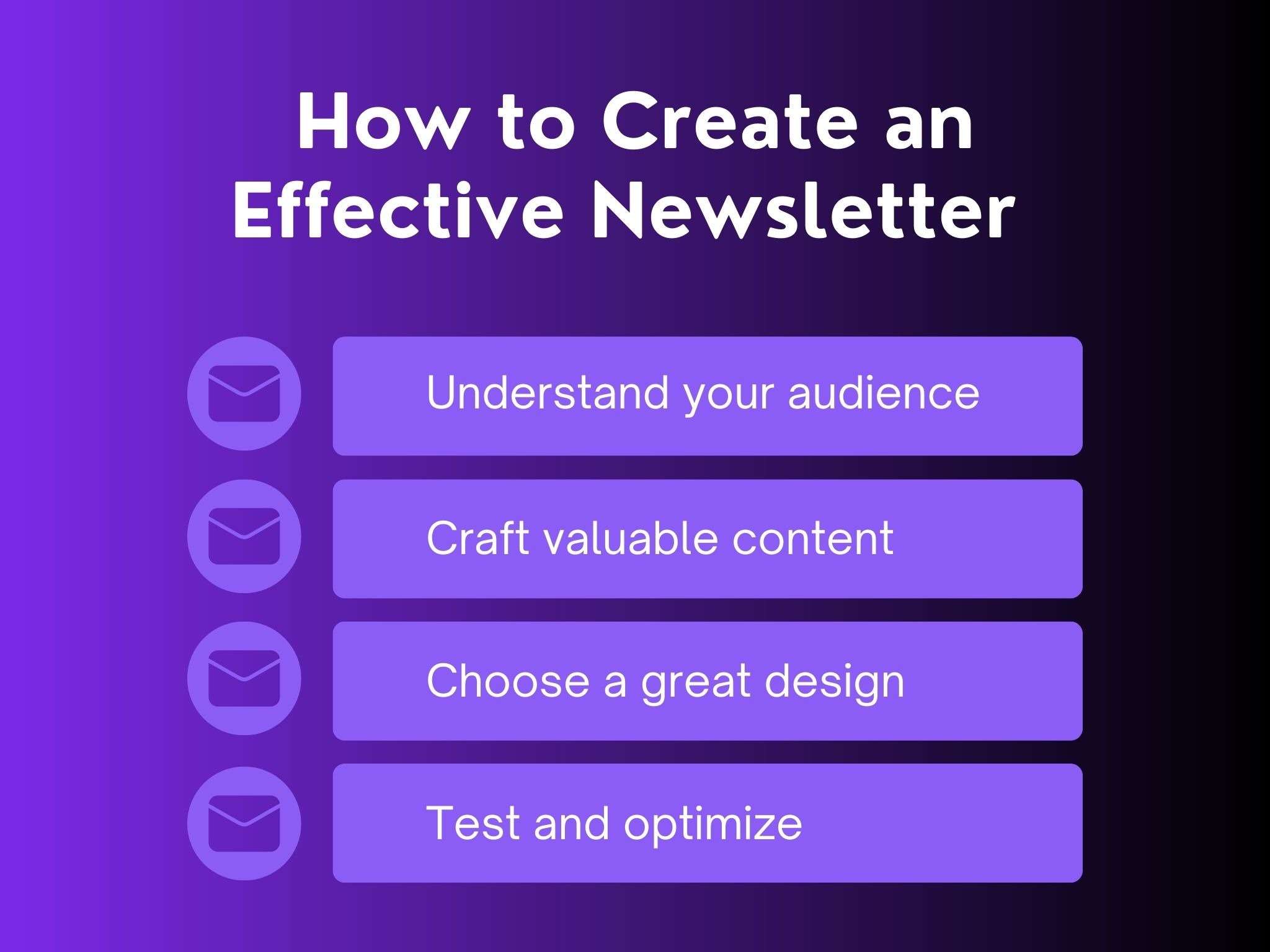 how to create an effective newsletter