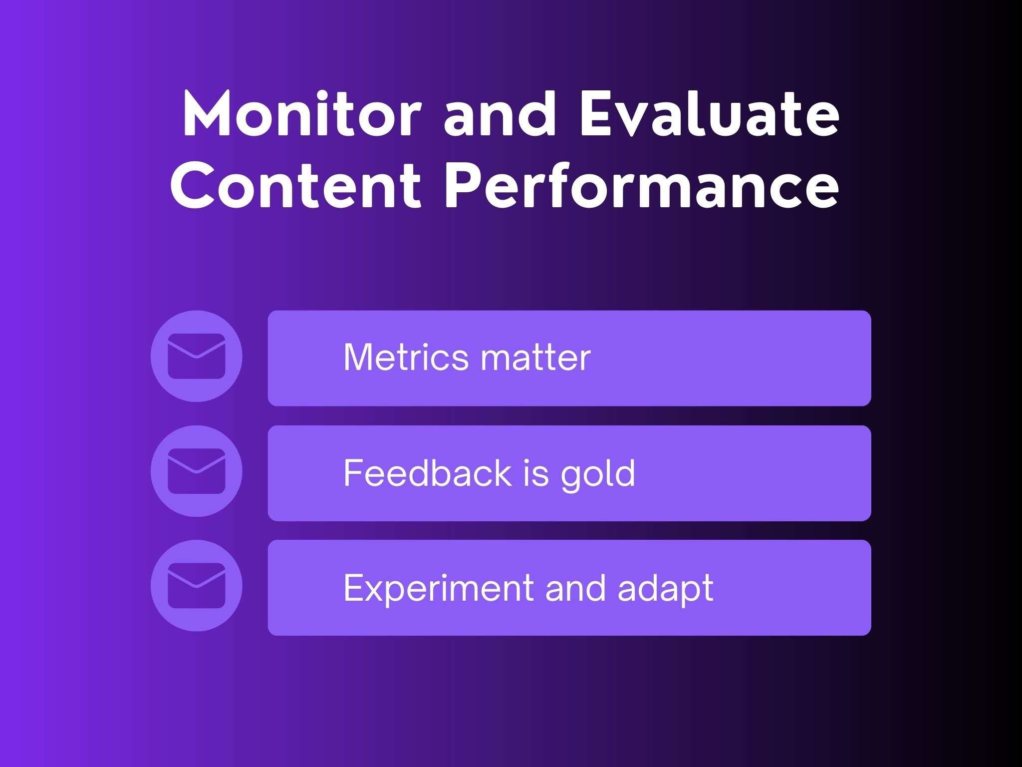 monitor and evaluate content performance for content curation