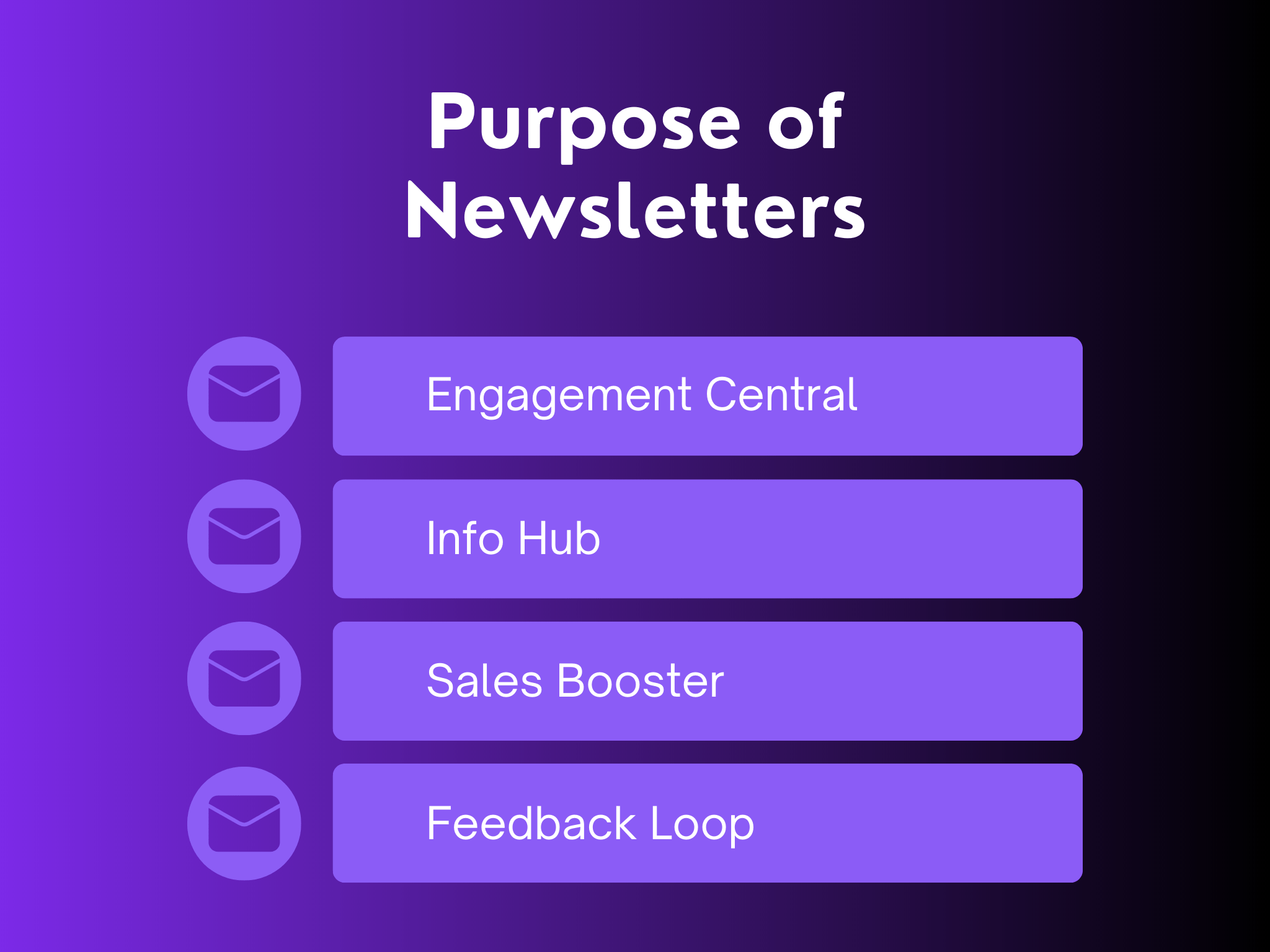 purpose of newsletters